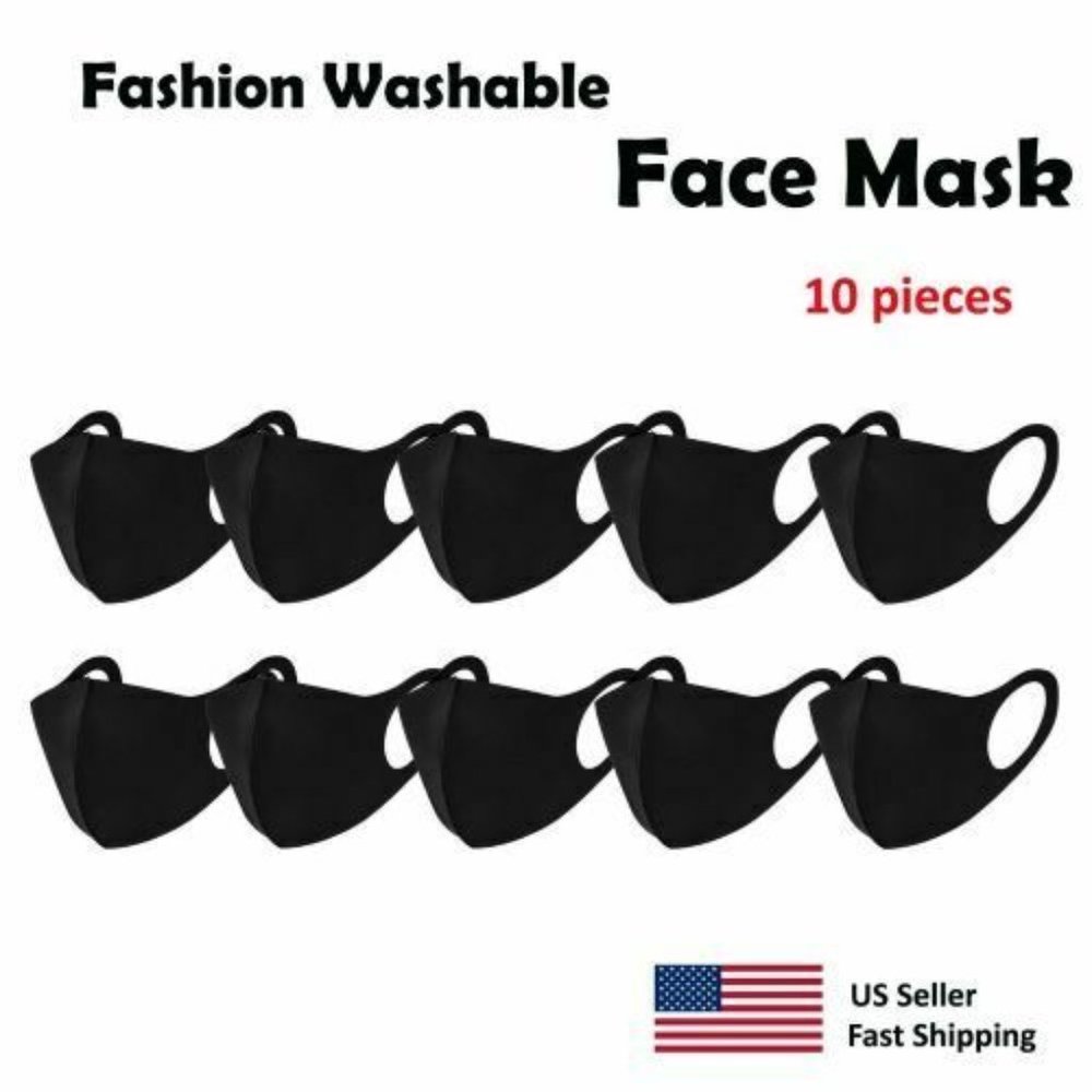10 Pcs Face Mask Reusable Washable Covering Masks